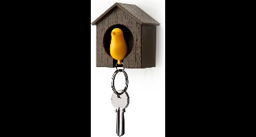Qualy Sparrow Sleutelhanger - Bruin/Geel