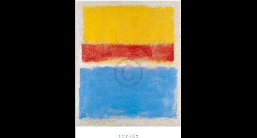 Kunstdruk Mark Rothko - Untitled Yellow-Red and Blue 60x80cm