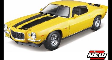 Chevrolet Camaro 1971 Geel / Zwart 1-18 Maisto