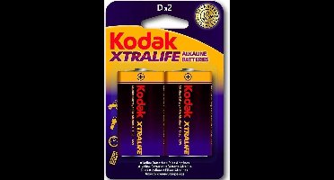 Xtralife Alkaline Battery D LR20 Blister of 2
