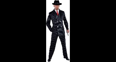 Magic By Freddy Verkleedpak Gangster Heren Zwart Polyester Mt Xxl