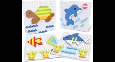 Eddy Toys Puzzelkunst Zeedieren 11 X 11 Cm Junior 375-delig