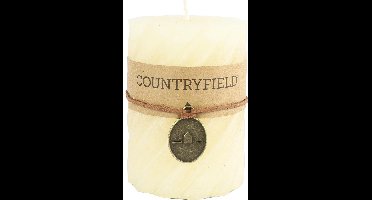 Countryfield Stompkaars met ribbel Crème Ø7 cm | Hoogte 15 cm