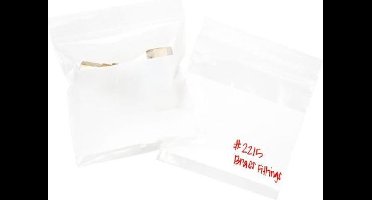 Gripzakken met Schrijfvlak 10x10cm PE 50 micron (100 stuks) | gripzak