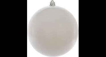 Kerstbal kunststof 20cm winterwit