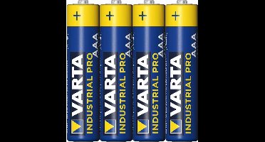 Varta Industrial Pro Alkaline AAA Batterijen - 4 stuks