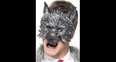 Smiffys Masker Deluxe Big Bad Wolf Grijs