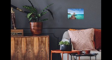 Muurstickers - Sticker Folie - Zee - Pier - Bar - 30x20 cm - Plakfolie - Muurstickers Kinderkamer - Zelfklevend Behang - Zelfklevend behangpapier - Stickerfolie