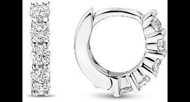 TI SENTO Dames Oorbellen - 925 zilver - Zirconia wit - 7955ZI