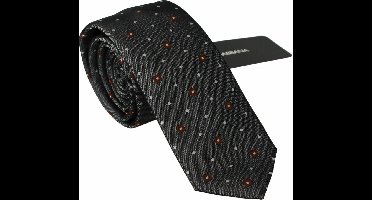 Geometric Silk Necktie - Gray Ties
