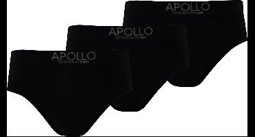 Apollo - Heren slips - Zwart - Maat L - Heren boxer - Ondergoed heren - Slip heren Ondergoed - Naadloos ondergoed