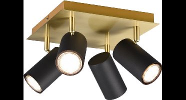 Trio Marley - Plafondspot - Goud;Zwart