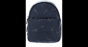 LACOSTE Leren Vrije tijd rugzak Rugzak Croco Crew Seasonal Backpack Eclipse Badge Blauw