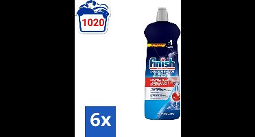 Finish Powerball - Glansspoelmiddel - Citroen - Tot 170 Afwasbeurten - 800ml - Voordeelverpakking - 6 stuks