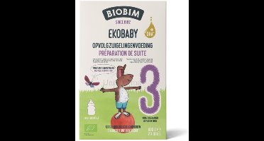 Biobim Zuigelingenvoeding 10+ mnd Ekobaby 3 - 3 x 600 gr - Voordeelverpakking