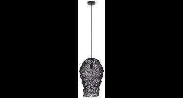 PTMD Hanglamp Miko - 33x33x50 cm - Ijzer - Zwart