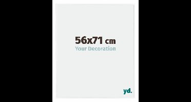 Your Decoration - Fotolijst 56x71 cm - Kunststof - Wit Hoogglans - Evry