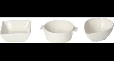 Elegance Modern - Serveerschalen - Porselein - Wit - Decoratief 260 ml 12 stuks