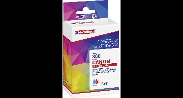 Edding Inktcartridge vervangt Canon CLI-521CMY Compatibel Combipack Cyaan, Magenta, Geel EDD-300 18-300-01