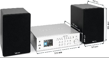 TechniSat DIGITRADIO 760CD IR - DAB+ / FM radio en met internetradio met CD - zilver