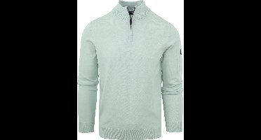Suitable Half Zip Trui Mintgroen - Maat XXL - Heren - Quarter zip - Schipperstrui met rits - Volwassen mannen