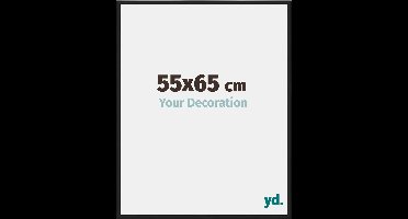 Your Decoration - Fotolijst 55x65 cm - Aluminium - Zwart Hoogglans - Miami