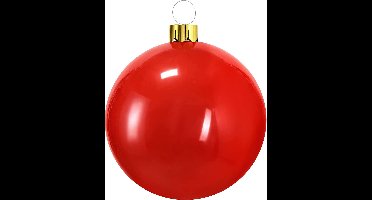 Christmas Decoration mega grote opblaasbare kerstbal - Rood - 65 cm