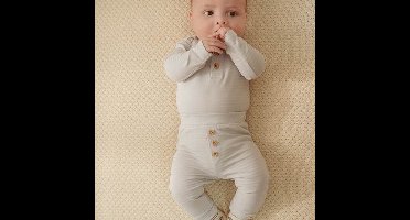 Little Dutch Romper - Maat 74 - Romper lange mouw Jongens - Baby Blue, Blauw - Forest Friends Newborn