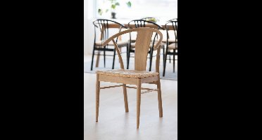 Giga Living Eetkamerstoel Julen - Naturel Hout - Zithoogte 46cm - Set van 2