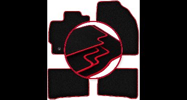 CARLUX-RED automatten voor: Toyota Prius III hatchback (2009-2011)