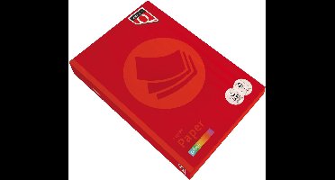 Kopieerpapier quantore colour a4 80gr felrood | 5 stuks