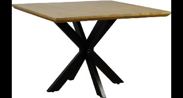 Eettafel Colorado vierkant mangohout 110x110 cm - Naturel