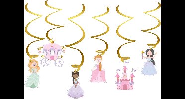 Hangdecoratie - Pretty Princess - 6 stuks