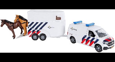 Kids Globe VW Transporter Politie met Paardentrailer