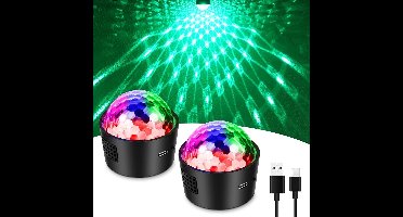 Discolamp Kinderen - Discobal - Feestverlichting met Afstandsbediening - Zwart