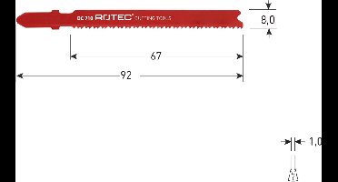 Rotec decoupeerzaagblad, DC710 (5st.)