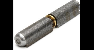 Dulimex Aanlaspaumelle - 200x22mm - stalen pen/messing ring - blank staal