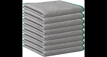 12 microvezel reinigingsdoeken - Draagbare multifunctionele pannen reinigingsdoeken - Superabsorberend - Voor ramen, spiegels, voorruiten, schermen, tv's, tablets en bestek - 30x30cm