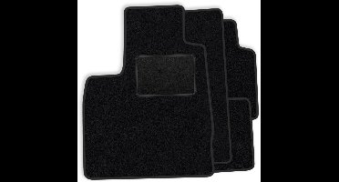 Set velours vloermatten geschikt voor Mercedes CLK-klasse W208 1997-2003 - zwarte afwerking