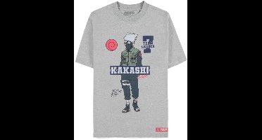 Naruto - Kakashi (Loose Fit) Heren T-shirt - M - Grijs
