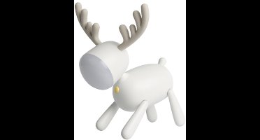 Eko, Art-Déco Rendier 5V Draagbaar Draadloos Nachtlampje, Wit