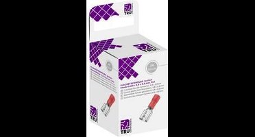TRU COMPONENTS T1904C106 Assortiment hulzen voor platte stekkers Insteekbreedte: 4.80 mm Insteekdikte: 0.80 mm 180 ° De