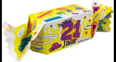 Kado/Snoepverpakking nieuw - 21 jaar