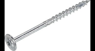 Dynaplus - Torx 40 Tellerkopschroeven - 8 x 160mm - Verzinkt - Deeldraad (50 stuks)