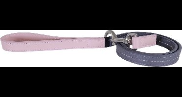 ROSEWOOD | Rosewood Hondenriem Leer Babyroze / Donkergrijs