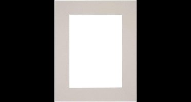 Passe-Partout Fotomaat 13x18 cm - Lijstmaat 20x25 cm - Grijs Graniet - Museumkarton - Fotolijst niet inbegrepen