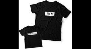 Matching shirts Vader & Zoon | Man - Mannetje | Papa maat M & Zoon maat 68