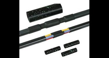 HellermannTyton 380-04013 LVK-C-5x1,5-6 PO-X BK Verbindingsmof met schroefverbinder Kabel-Ø: 12 - 48 mm Inhoud: 1 stuk(