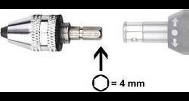 Donau Elektronik MBS01 Snelspanboorhouder met 4mm-zeskantbit 0,3 - 3,2 mm