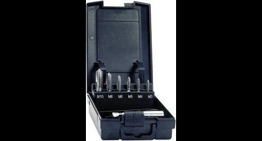 Gewindebohrerbitsatz DIN 3126 M3-M10 7-tlg.HSSG Ku.-Box EXACT